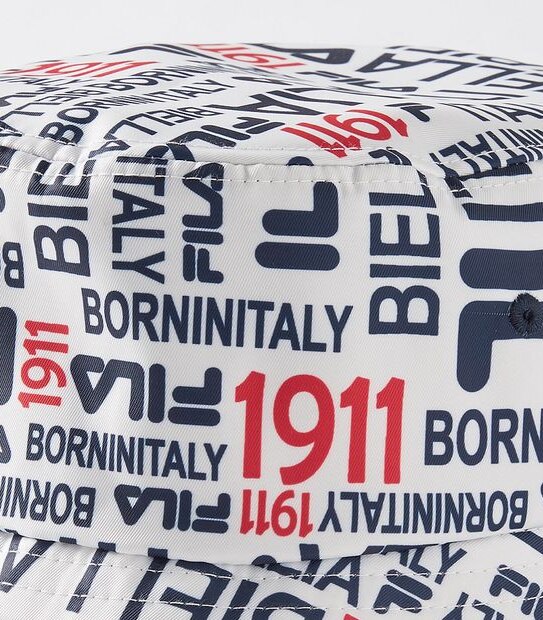 Fila Logo Mania Bucket Hat - White