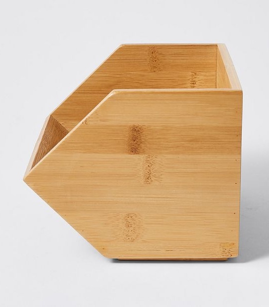 Bamboo Small Stackable Basket