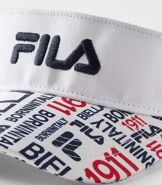 Fila Logo Mania Visor - White