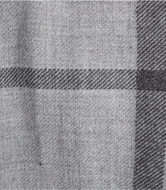 Knit Wrap - Stripe Check Grey