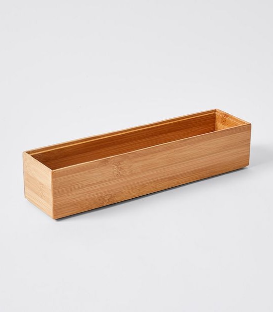 Bamboo Cutlery Tray - 30.5cm x 7.5cm x 6.3cm
