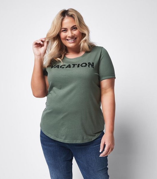 Belle Curve Printed T-Shirt