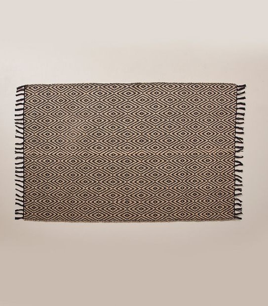 Woven Jute Diamond Rug - 120cm x 180cm