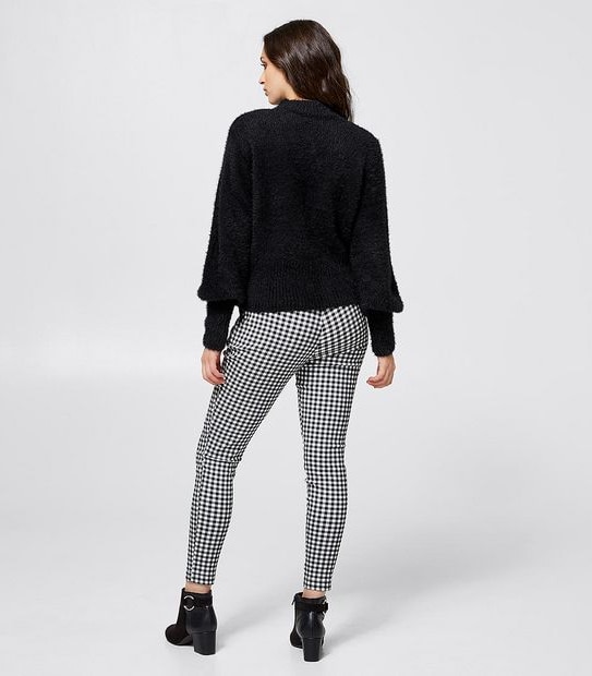 Lily Loves Poet Sleeve Knit Jumper - Black