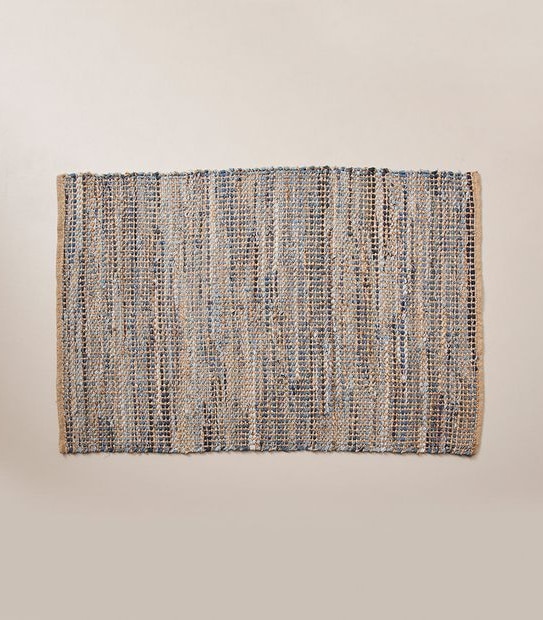 Woven Jute & Denim Rug - 120cm x 180cm