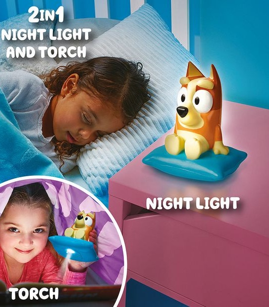 Bluey 2-In-1 Night Light &&nbsp;Torch Buddy - Bingo