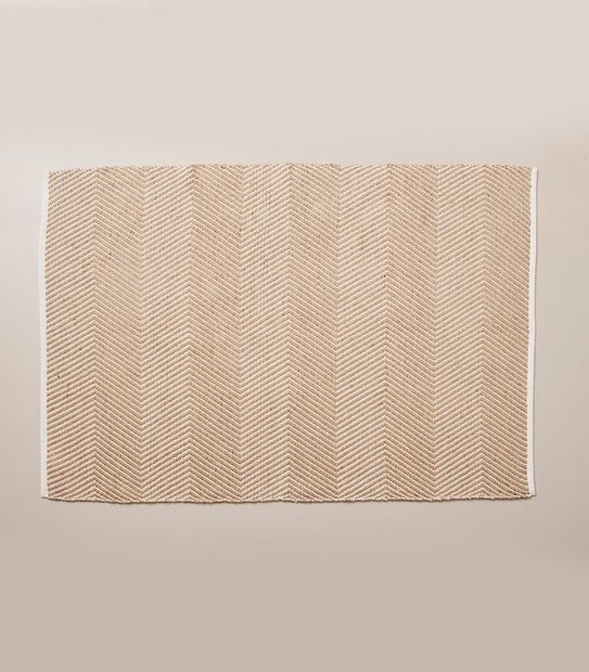 Textured Jute Chevron Rug - 120cm x 180cm