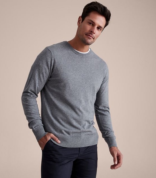 Preview Cashmere Blend Knit Crew Jumper 1 of 6