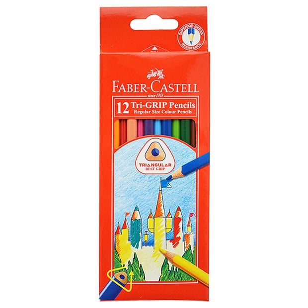 FaberCastell 12 Pack TriGrip Colour Pencils Target Australia