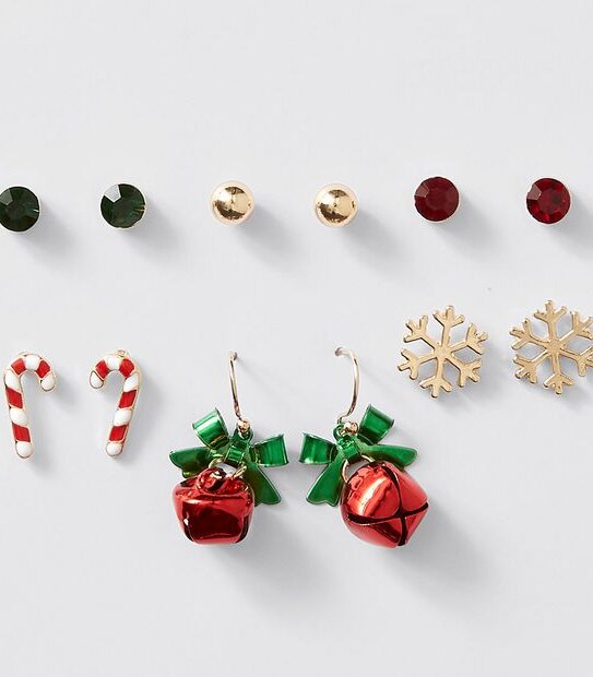 6 Pack Christmas Bells Earrings