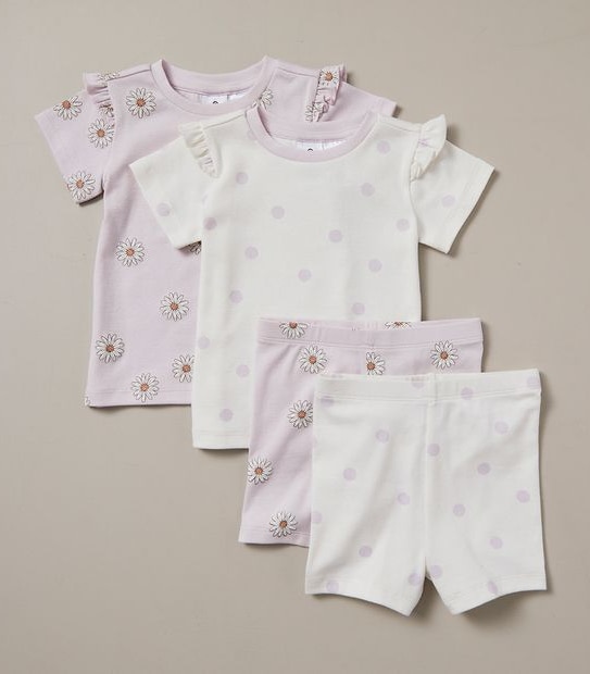 Mix and Match Organic Cotton 2 Pack Pyjama Set