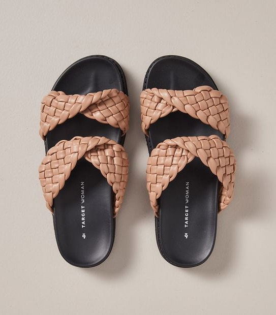 Womens Margot Weave Band Slides