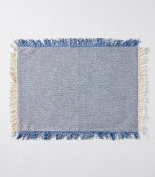 Crossdyed Placemat with Fringe