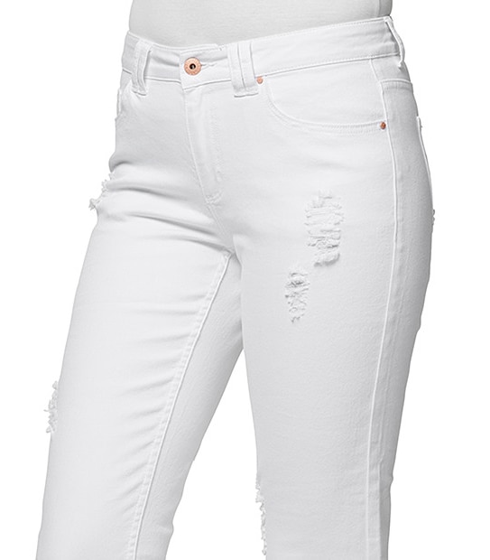 Girlfriend Jeans - White