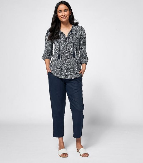 Pintuck Peasant Top