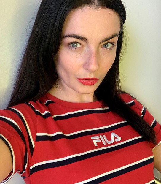 Fila Luisa Striped Dress - Tango Red