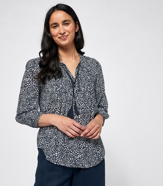 Pintuck Peasant Top