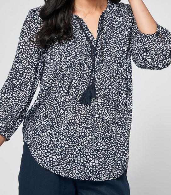 Pintuck Peasant Top