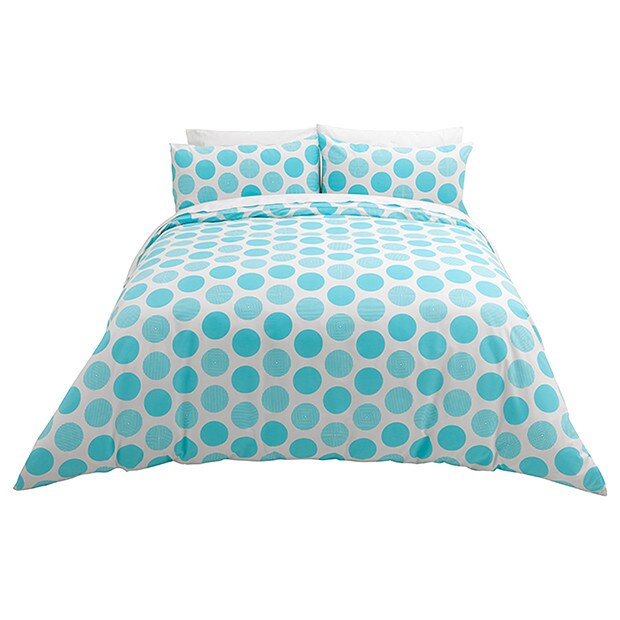Brooklyn Spot Quilt Cover Set Aqua Target Australia