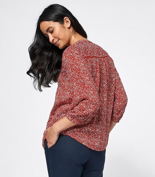 Pintuck Peasant Top