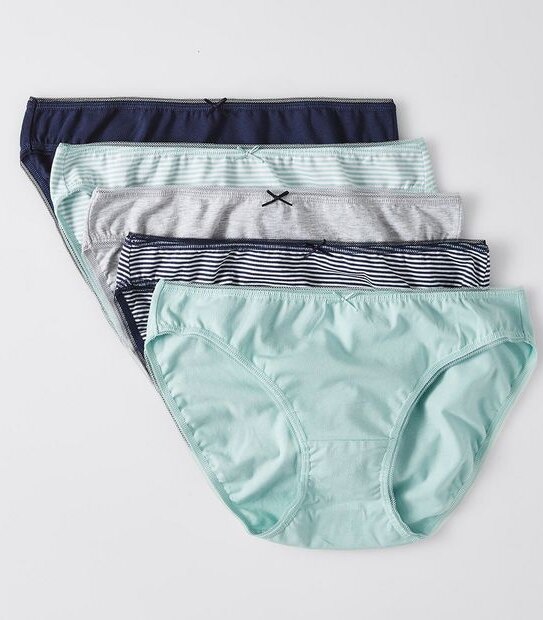 5 Pack Cotton/Elastane Bikini Briefs