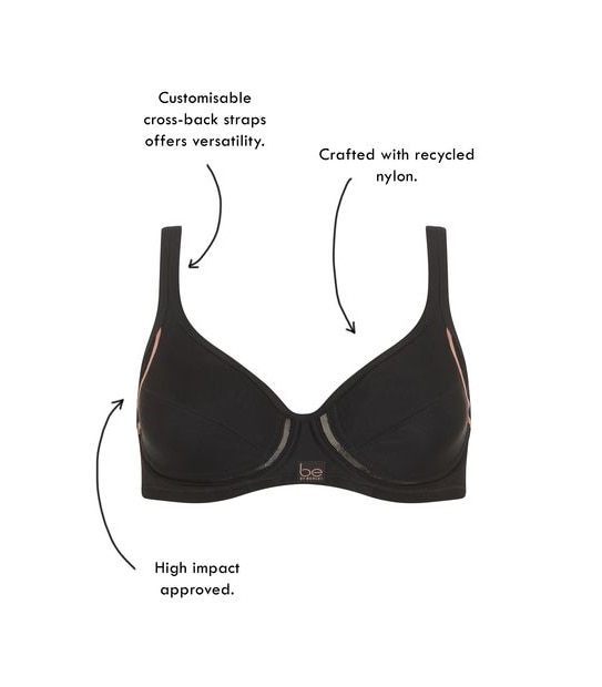 Be By Berlei High Impact Non-Contour Sports Bra; Style: YX8XT