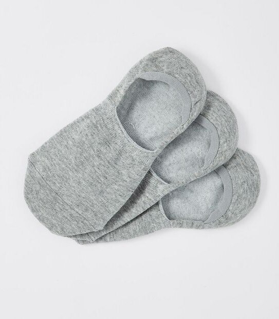 3 Pack Cotton Rich Sneaker Socks - Grey