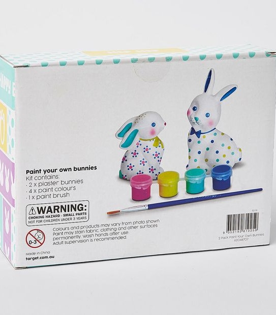 Easter Paint Your Own Bunnies 2 Pack