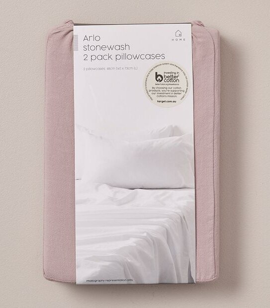 Arlo Stonewash 2 Pack Pillowcases Target Australia