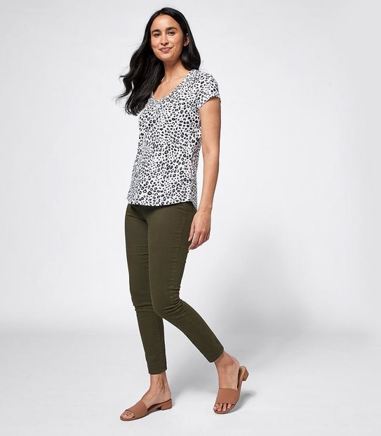 Linen Blend Short Sleeve T-Shirt