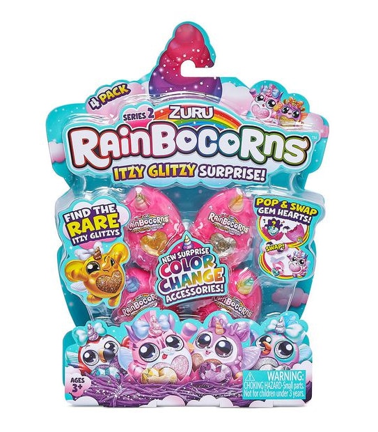 Rainbocorns Itzy Glitzy Surprise Series 2 Collectible Eggs by ZURU - Assorted