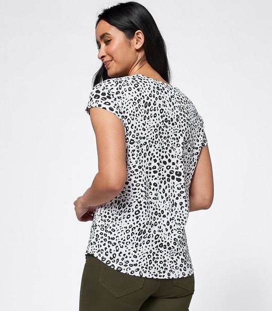 Linen Blend Short Sleeve T-Shirt