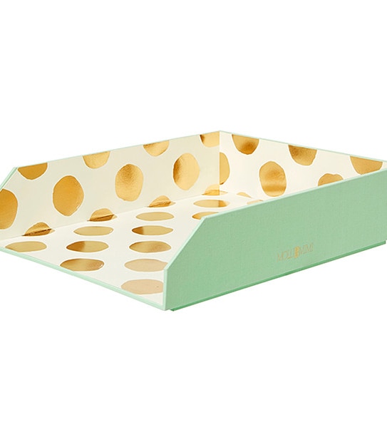 Molli & Mimi A4 Stachable Document Tray - Mint Peach