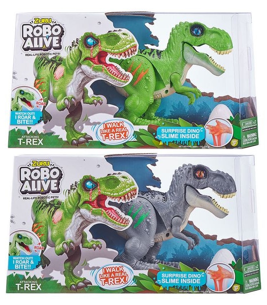 Robo Alive Attacking T-Rex Series 2 Dinosaur Toy Assorted
