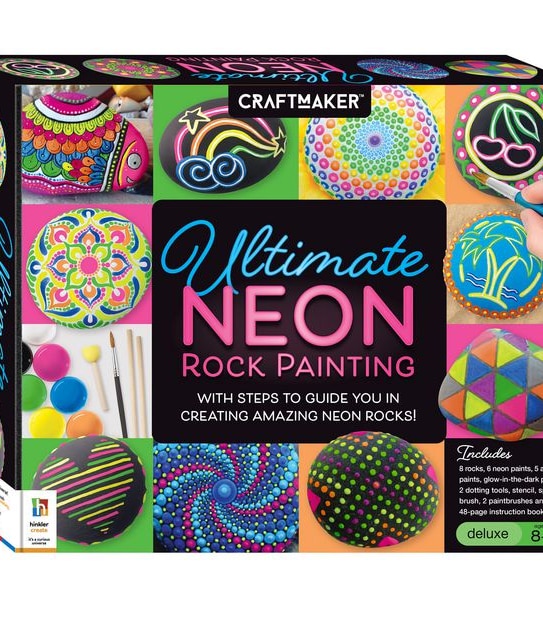 Craft Maker Ultimate Neon Rock Painting Kit