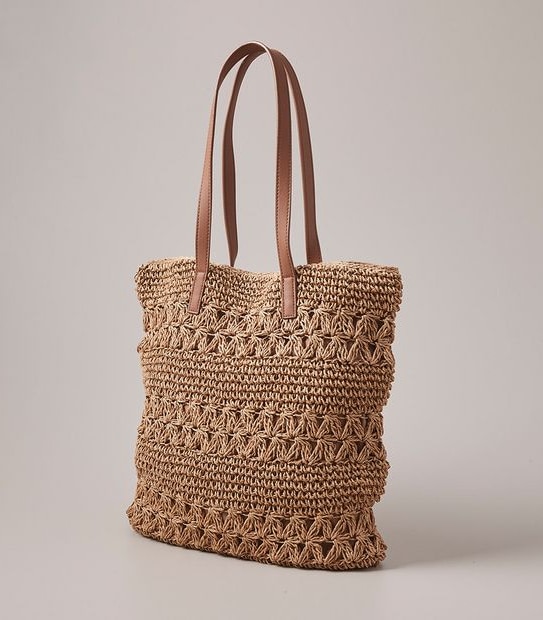 TW SUMMER STRAW TOTE NATURAL