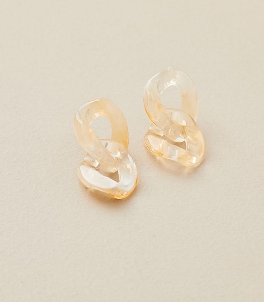 Double Link Resin Earrings
