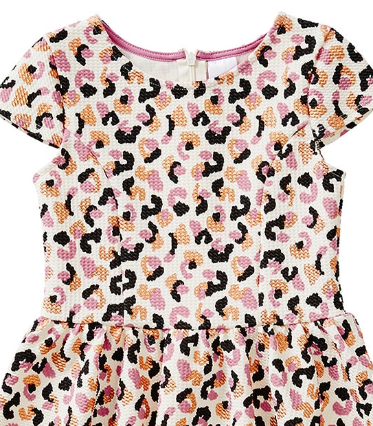 Metallic Animal Print Party Dress