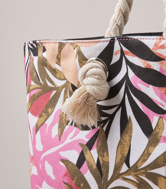 Beach Tote Bag - Abstract Foliage