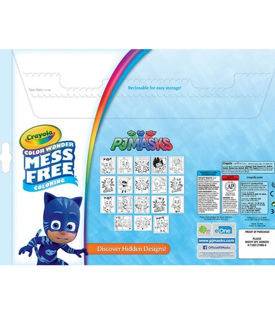 Crayola PJ Masks Colour Wonder Colouring