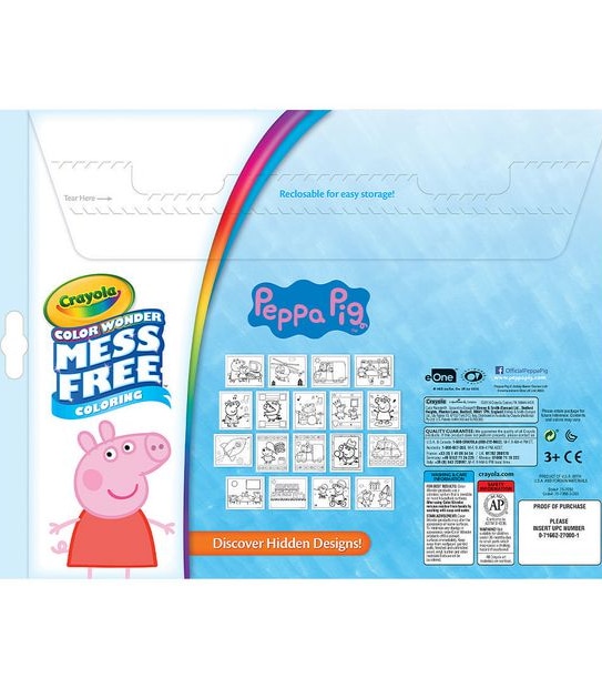 Crayola Peppa Pig Colour Wonder Colouring