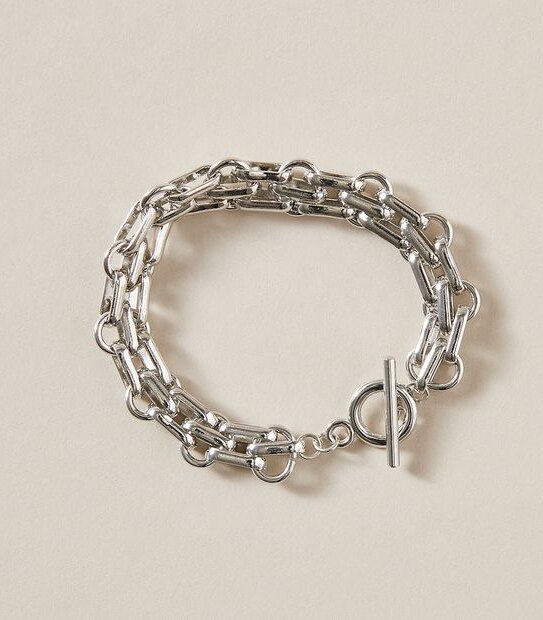 Triple Layer Link Bracelet