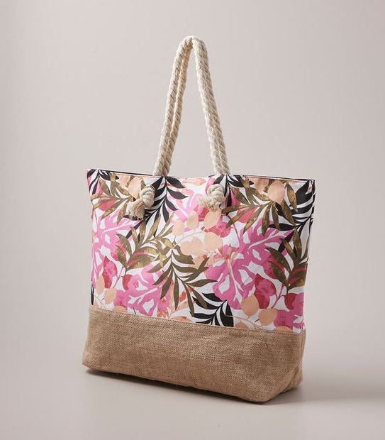 Beach Tote Bag - Abstract Foliage