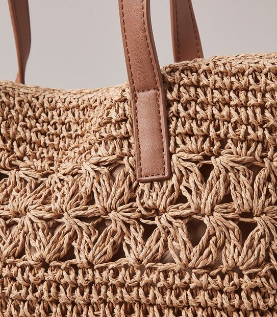 TW SUMMER STRAW TOTE NATURAL