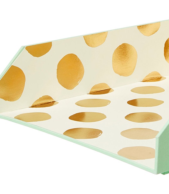 Molli & Mimi A4 Stachable Document Tray - Mint Peach