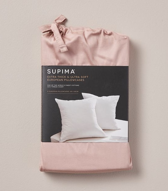 Supima 2 Pack 400 Thread Count European Pillowcases