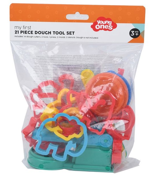 Young Ones My First 21 Piece Dough Tool Pack Set