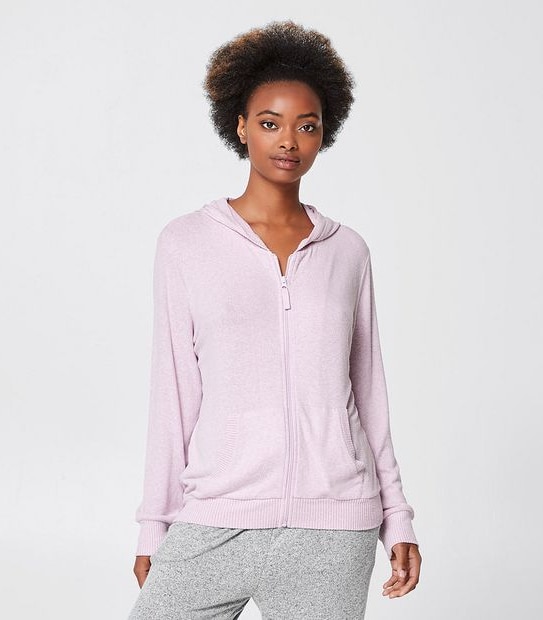 Cosy Sleep Hoodie Jumper - Lilac Purple