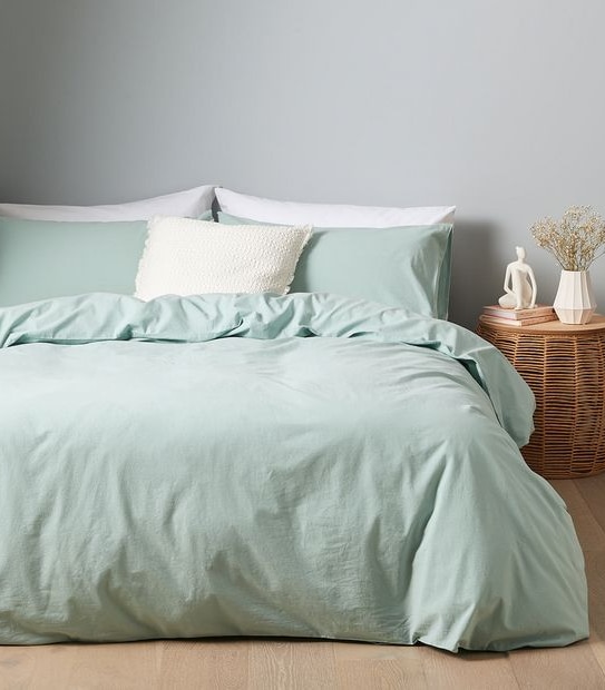 Arlo Stonewash Quilt Cover Set - Super King Bed