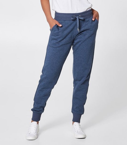 Active Fleece Trackpants - Indigo Blue Marle